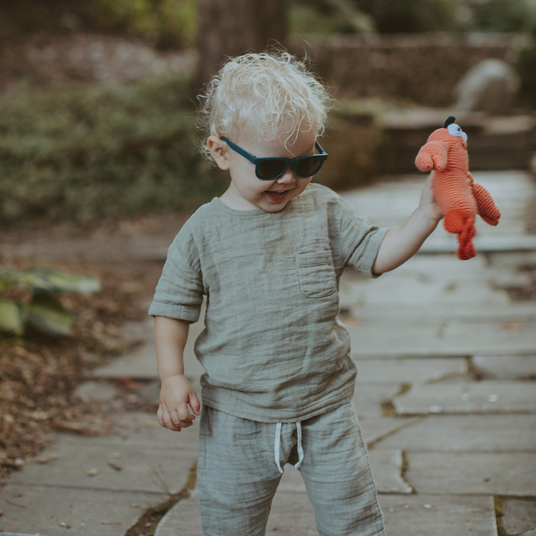 Plush Lobster Toy Rattle - Red