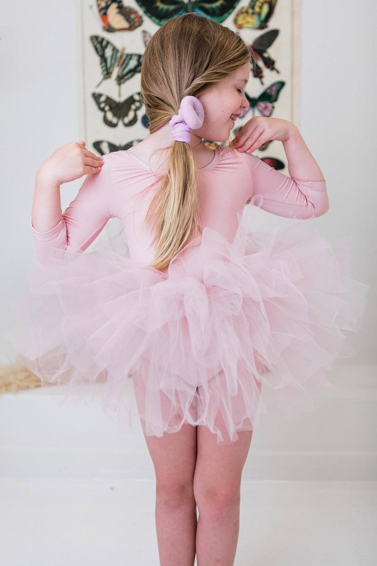 Ballet Pink 3/4 Tutu Leotard