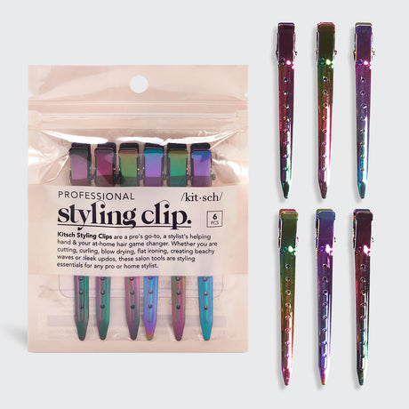 Styling Hair Clips 6pc (Iridescent) - HoneyBug 