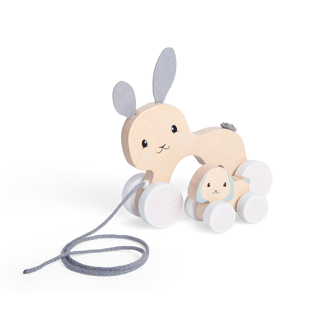 FSC Pull Along Bunny & Baby