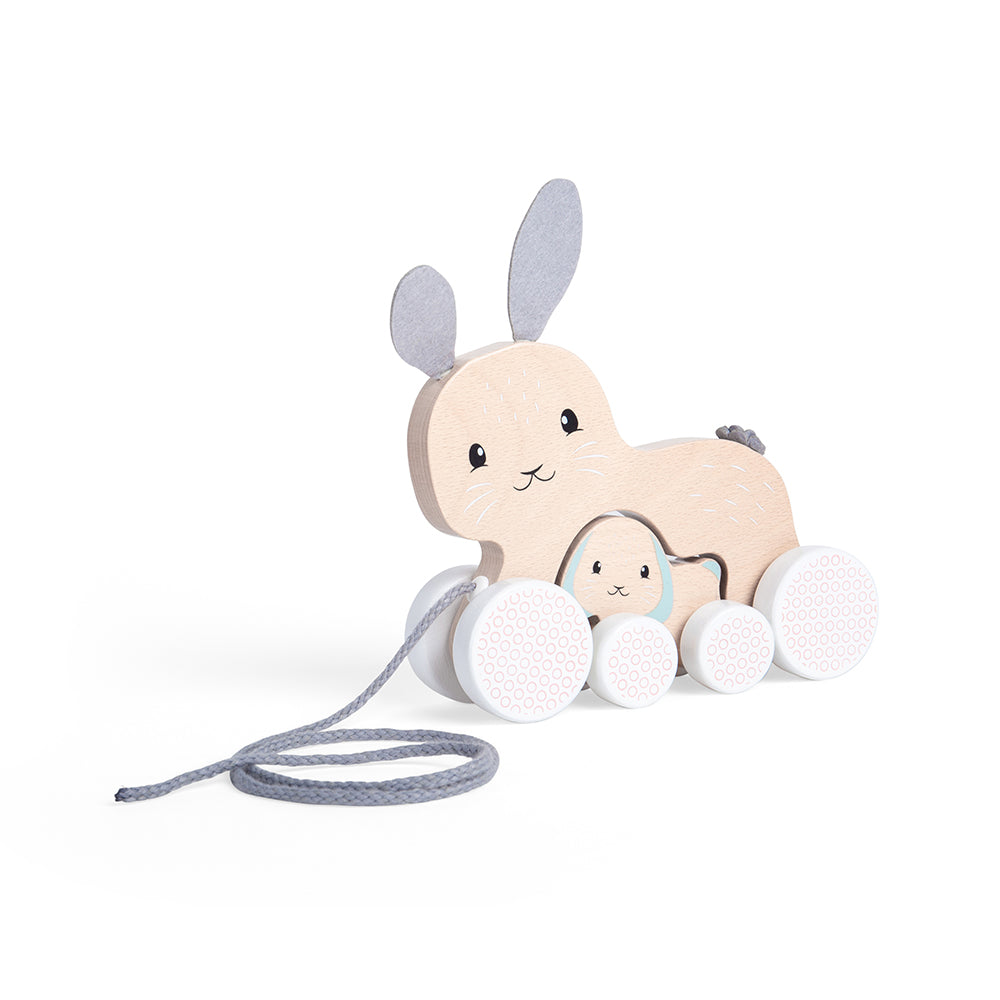 FSC Pull Along Bunny & Baby