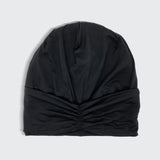 Sleep Turban/Beanie with Satin lining - Black - HoneyBug 