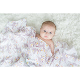 Classic Muslin Swaddle - Unicorn - HoneyBug 