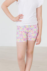 Summer Watercolor Twirl Shorts