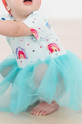 Rainbow Grooves Tutu Bodysuit