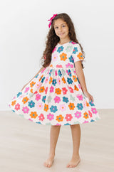 Retro Floral S/S Pocket Twirl Dress