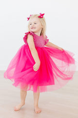 Hot Pink Shimmer Tutu Dress