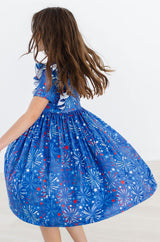 SALE Spark-tacular S/S Ruffle Twirl Dress