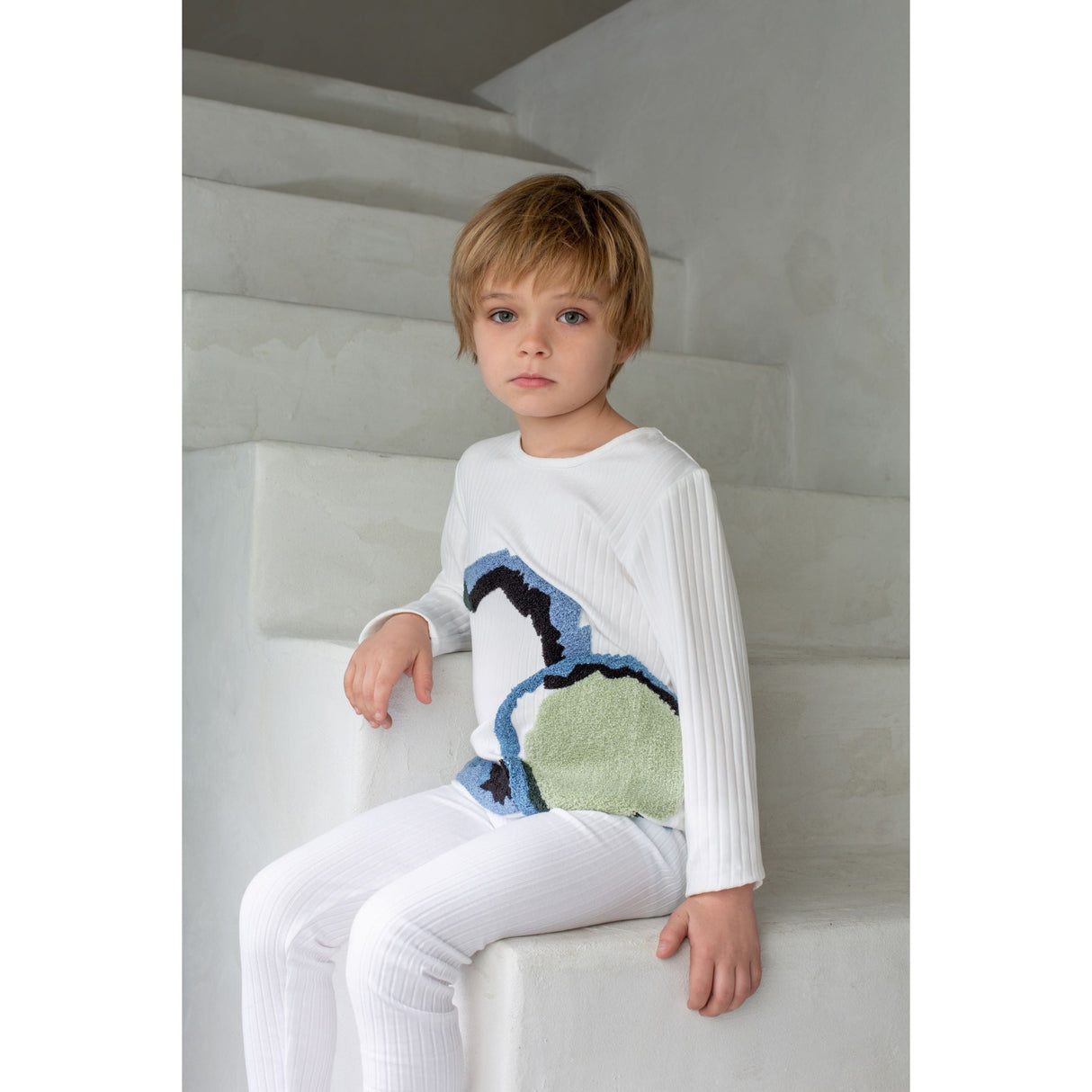 Geometric Circle Loungewear Set, Boys - HoneyBug 