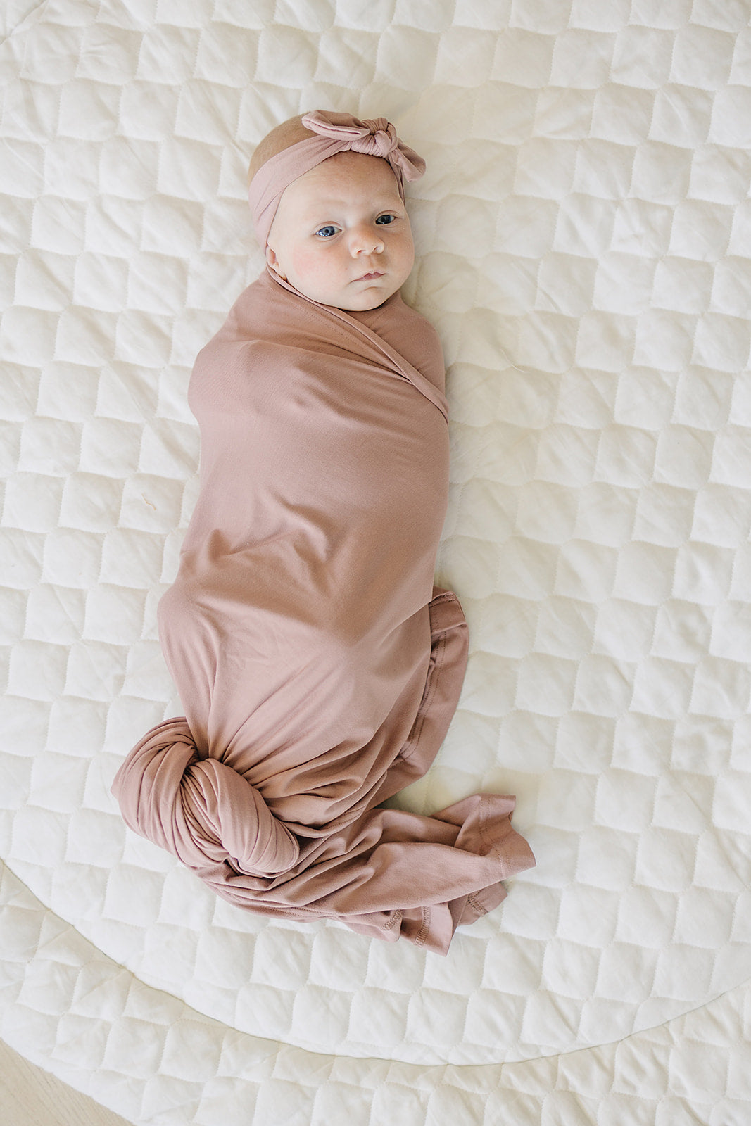 Dusty Rose Bamboo Stretch Swaddle