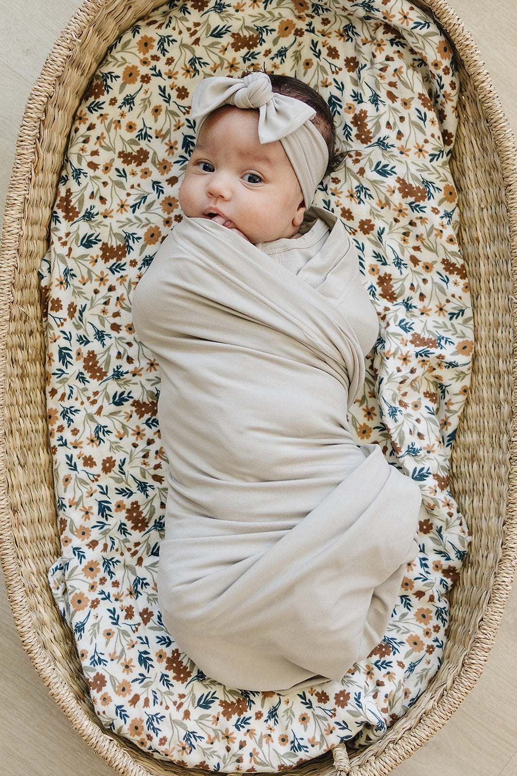 Oatmeal Bamboo Hat OR Head Wrap Set