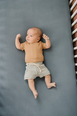 Cafe Organic Cotton Ribbed Snap Bodysuit