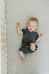 Stone Bamboo Stretch Crib Sheet