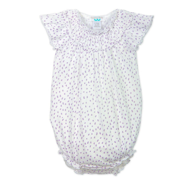 Ruched Bubble - Pintas - Periwinkle on White  100% Pima Cotton by Feather Baby - HoneyBug 