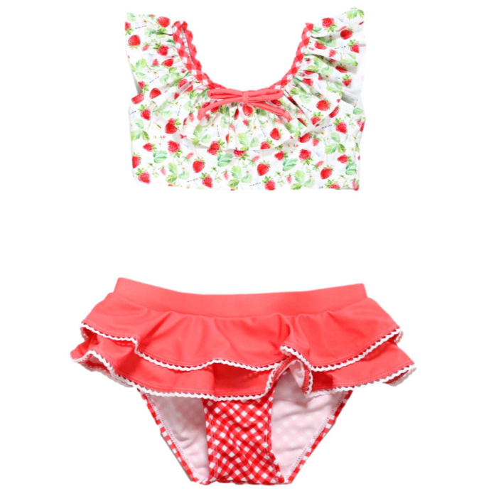 Strawberry Hill Two Piece Swimsuit - HoneyBug 