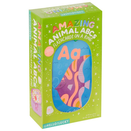 Hello!Lucky Amazing Animal Abc Flash Cards - HoneyBug 