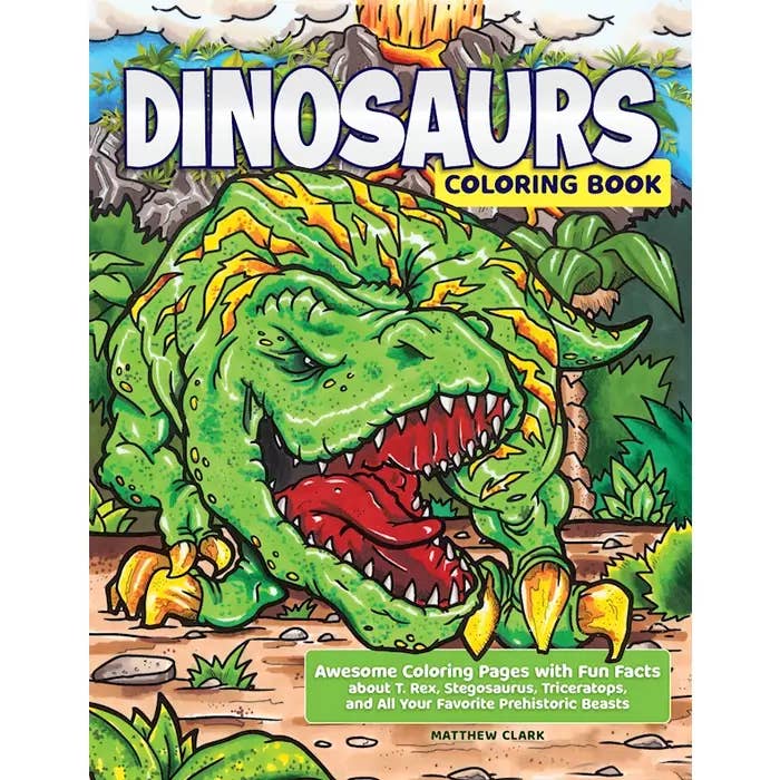 Coloring Book - Dinosaurs - HoneyBug 