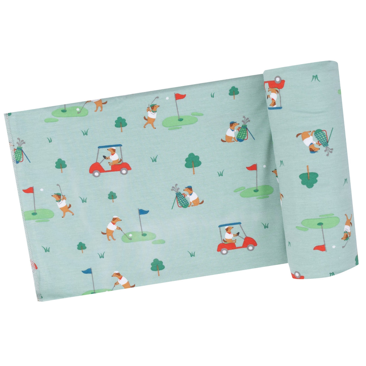 Swaddle Blanket - Golf Club Pups