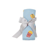 Swaddle Blanket - Fast Food Blue