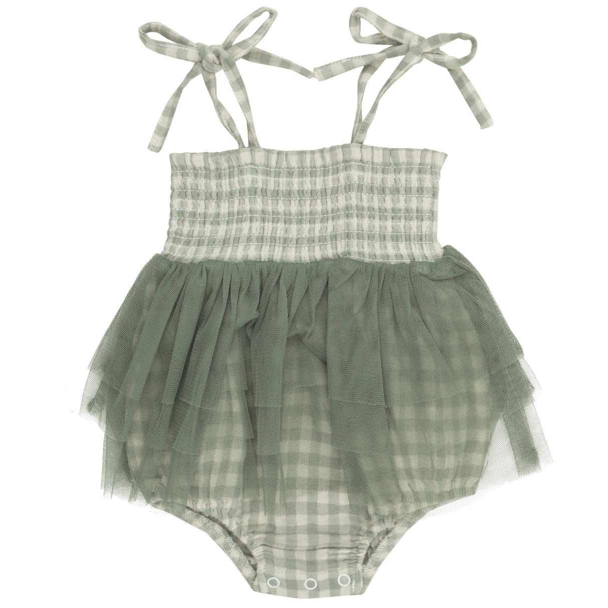 Tutu Bubble - Mini Green Gingham