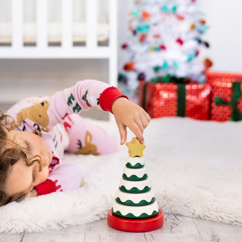 Christmas Tree Stacking Toy - HoneyBug 