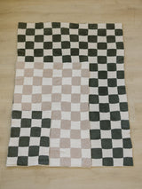 Green Checkered Plush Blanket