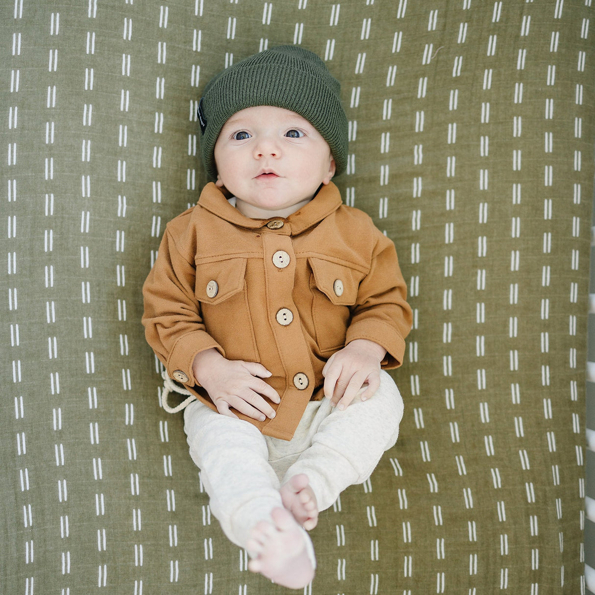 Green Mebie Baby Beanie