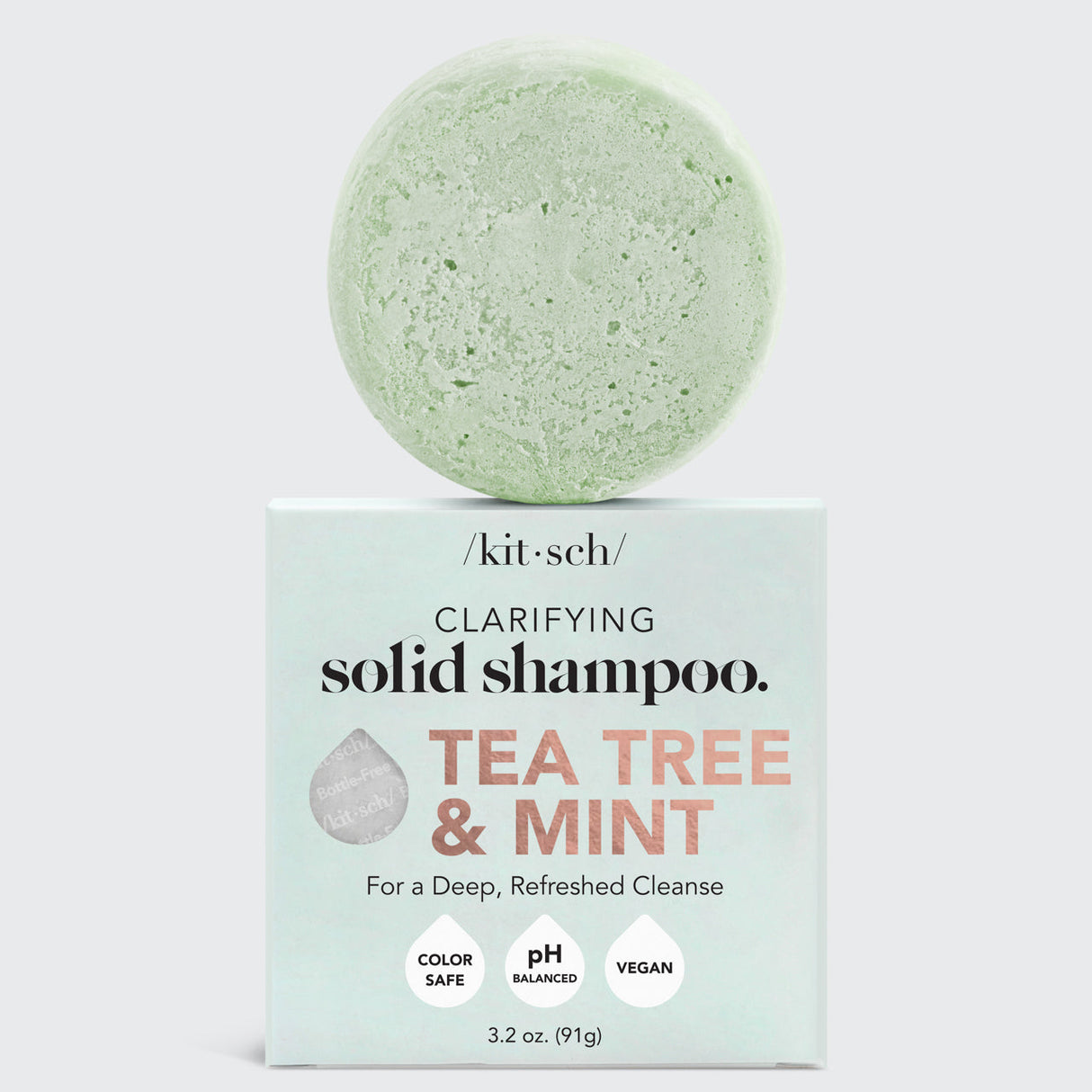 Tea Tree + Mint Clarifying Shampoo Bar by KITSCH - HoneyBug 