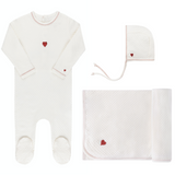 Cotton - Embroidered Heart and Star Collection-Take Me Home Sets - HoneyBug 