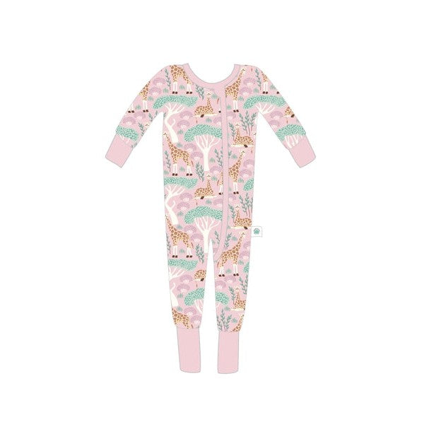 Grow With Me '2-Way' Zipper Romper - Giraffe - HoneyBug 