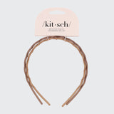 Recycled Plastic Zig Zag Headband 2pc - Neutral