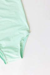 Pastel Green S/S Flutter Sleeve Leotard