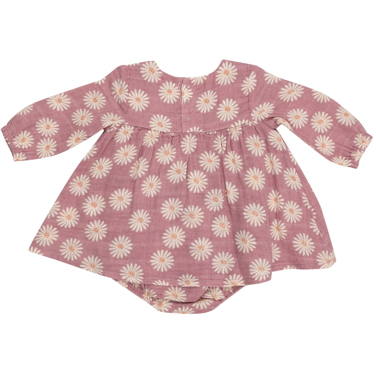 L/S Smocked Ruffle Bubble W/ Skirt - Daisy Dynamo