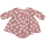 L/S Smocked Ruffle Bubble W/ Skirt - Daisy Dynamo