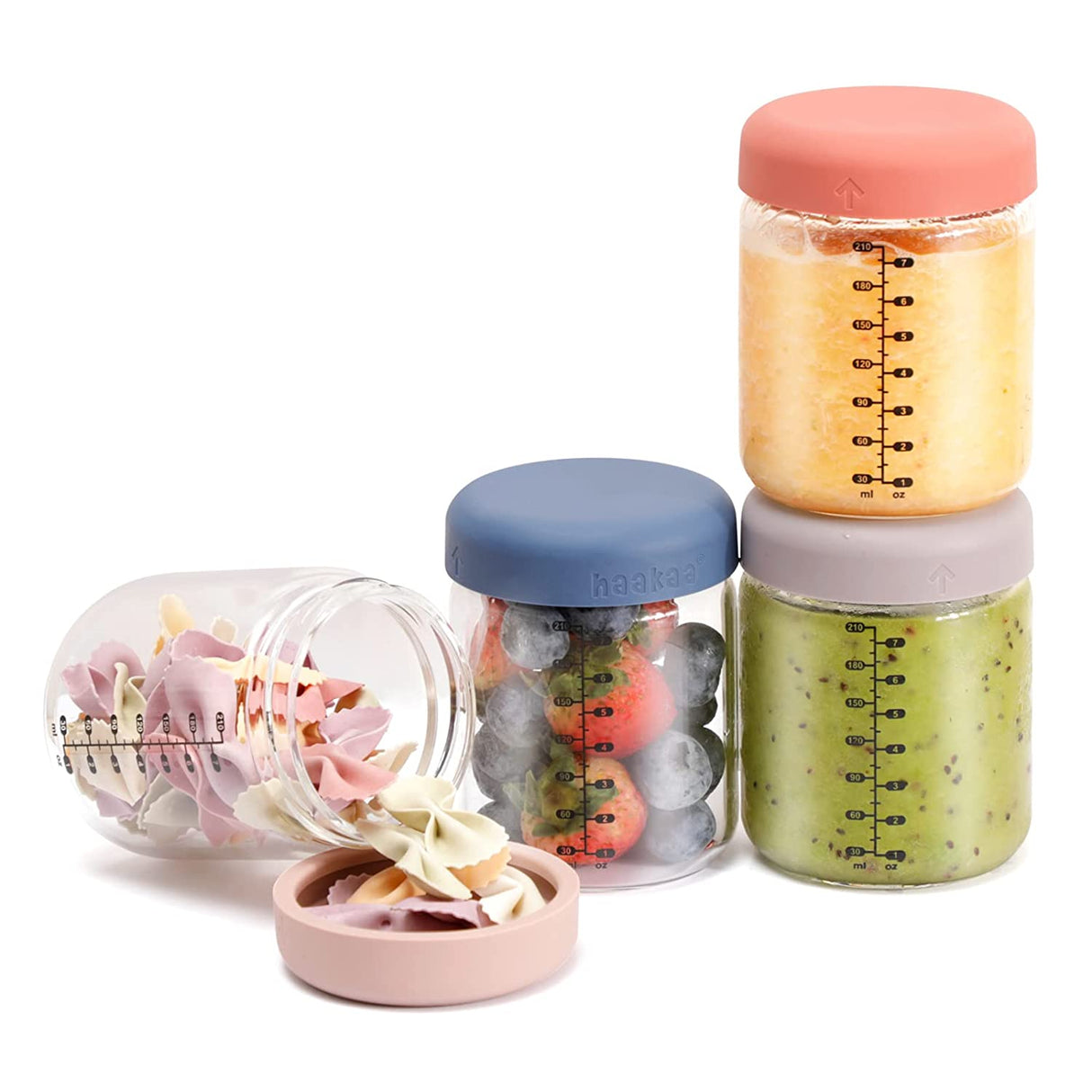 Haakaa Sealed Glass Storage Jar Set