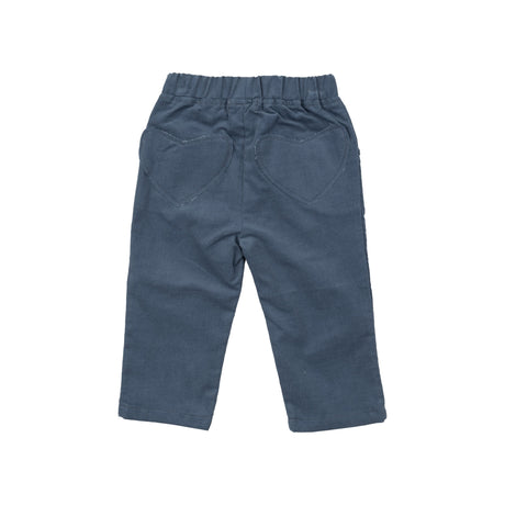 Cord Pant W/ Heart Pocket - Solid Navy