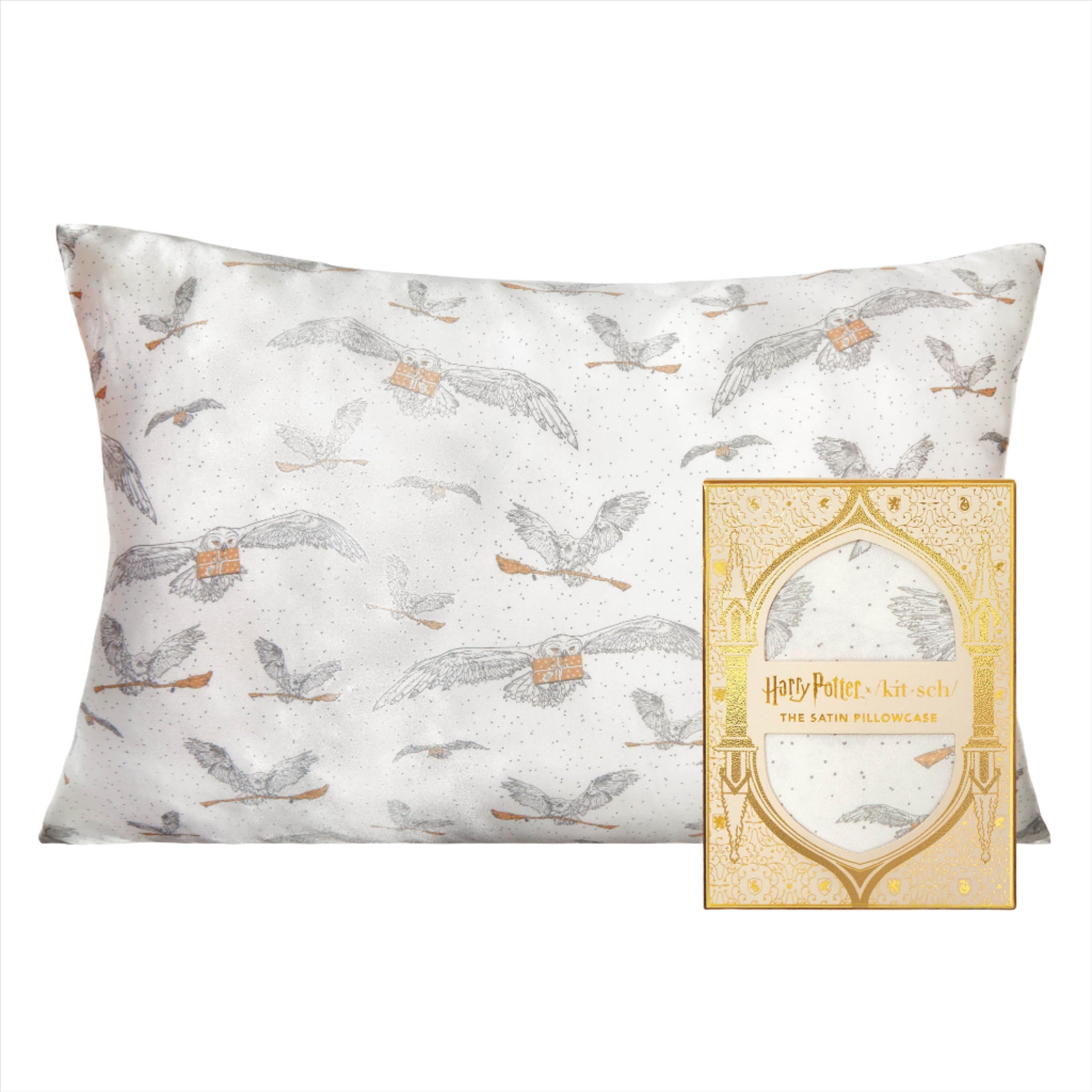 Harry Potter x Kitsch Satin Pillowcase - Owl Post