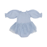 Long Sleeve Bubble Tutus - Dusty Blue