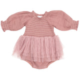 Long Sleeve Bubble Tutus - Dusty Rose