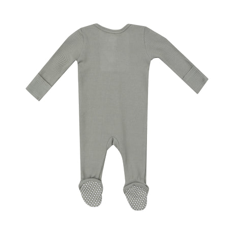 2 Way Zipper Footie - Solid Dried Sage