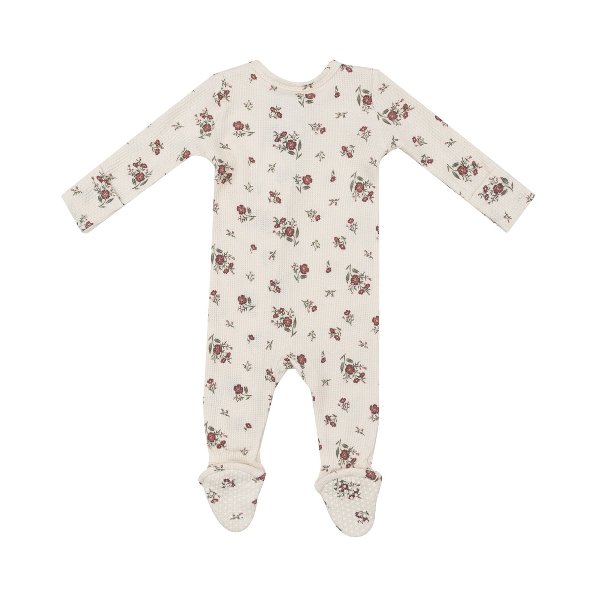 2 Way Zipper Footie - Misty Rose Floral