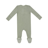 2 Way Zipper Footie - Solid Desert Sage