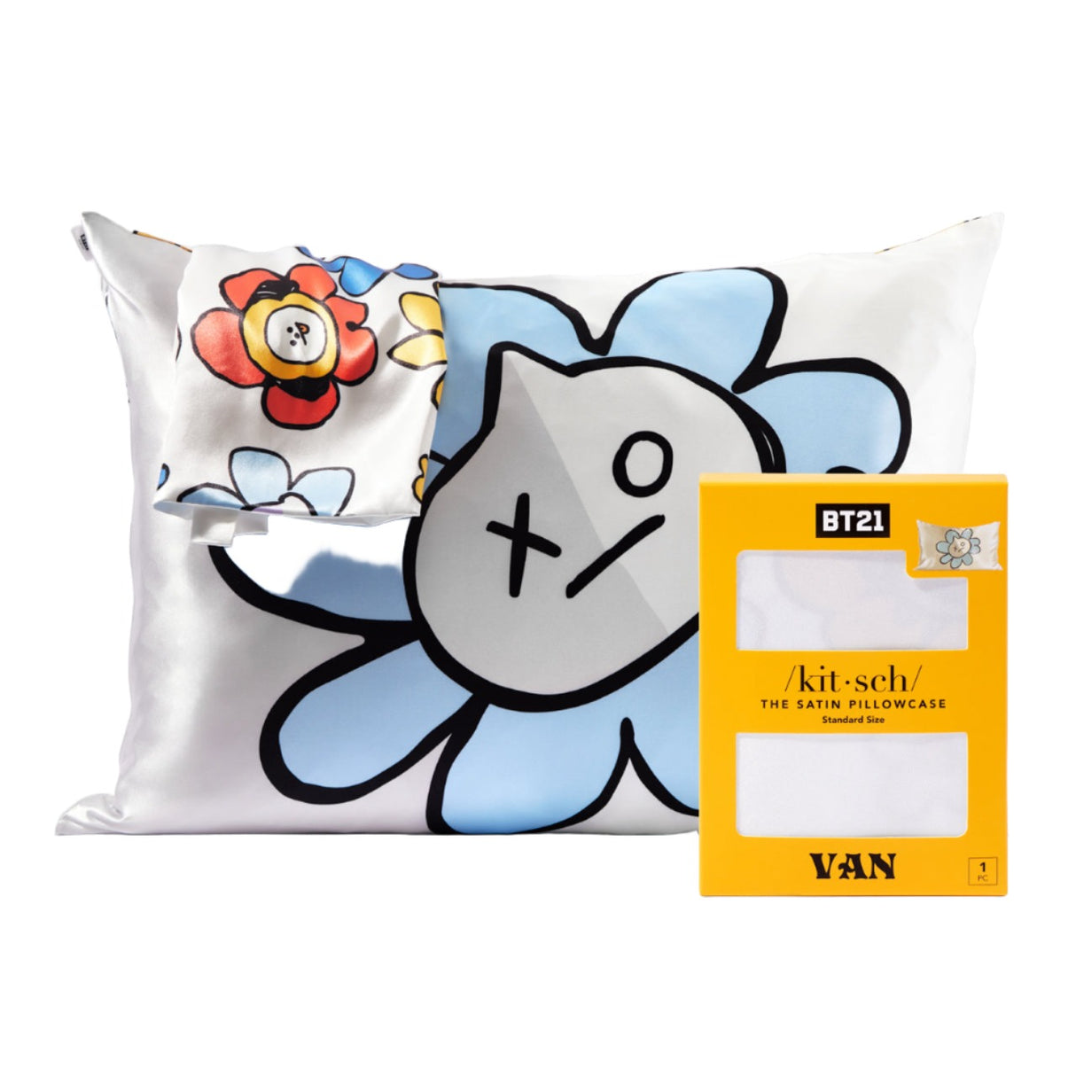 BT21 meets Kitsch Satin Pillowcase - VAN