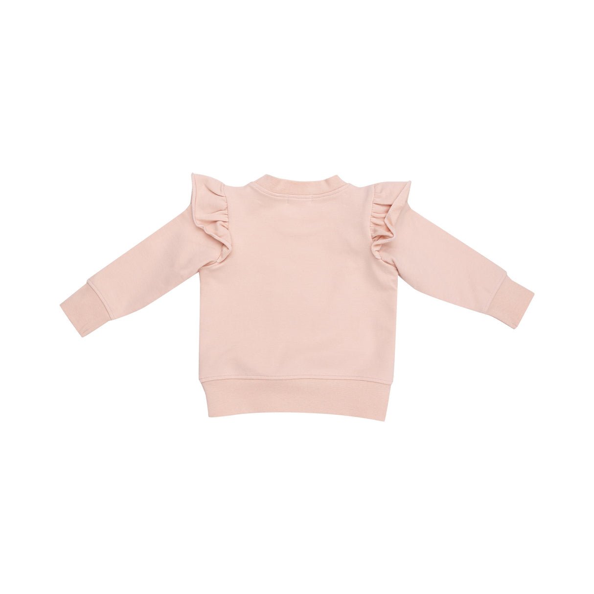 Ruffle Sweatshirt + Paperbag Jogger - Checkerboard Pink