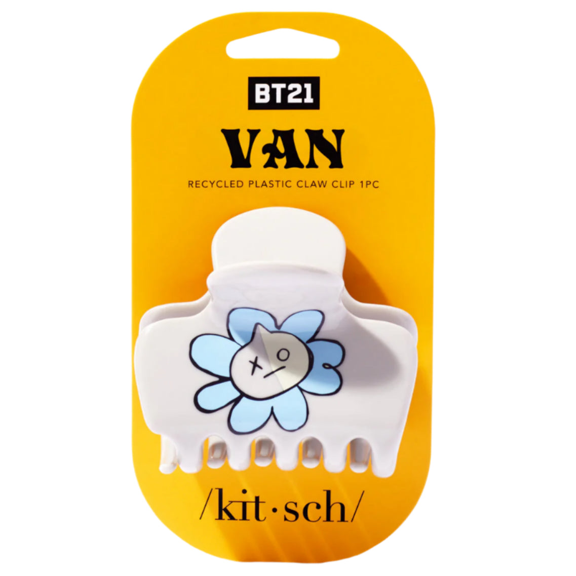 BT21 meets Kitsch Recycled Plastic Puffy Claw Clip 1pc - VAN