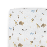 Cotton Muslin Crib Sheet - Party Animals