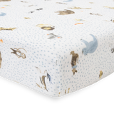 Cotton Muslin Crib Sheet - Party Animals