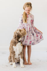 Puppy Party Pocket Twirl Dress