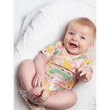 Shoulder Snap Short Sleeved Onesie - Giraffe - HoneyBug 