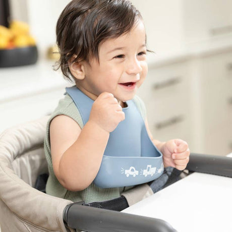 Traffic Jam Little Bites Bib - HoneyBug 